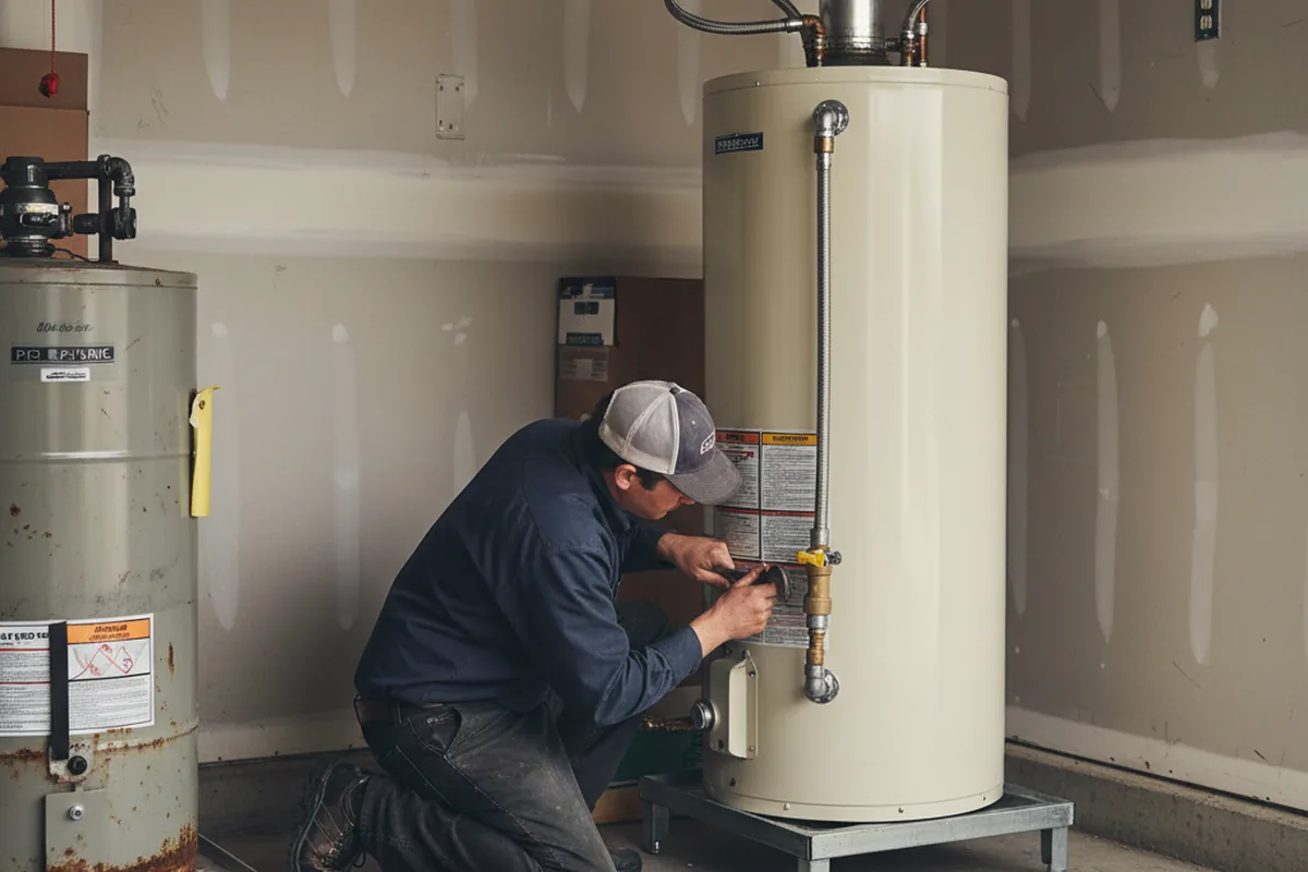Water heater and shutoff valve replacement in Glendora